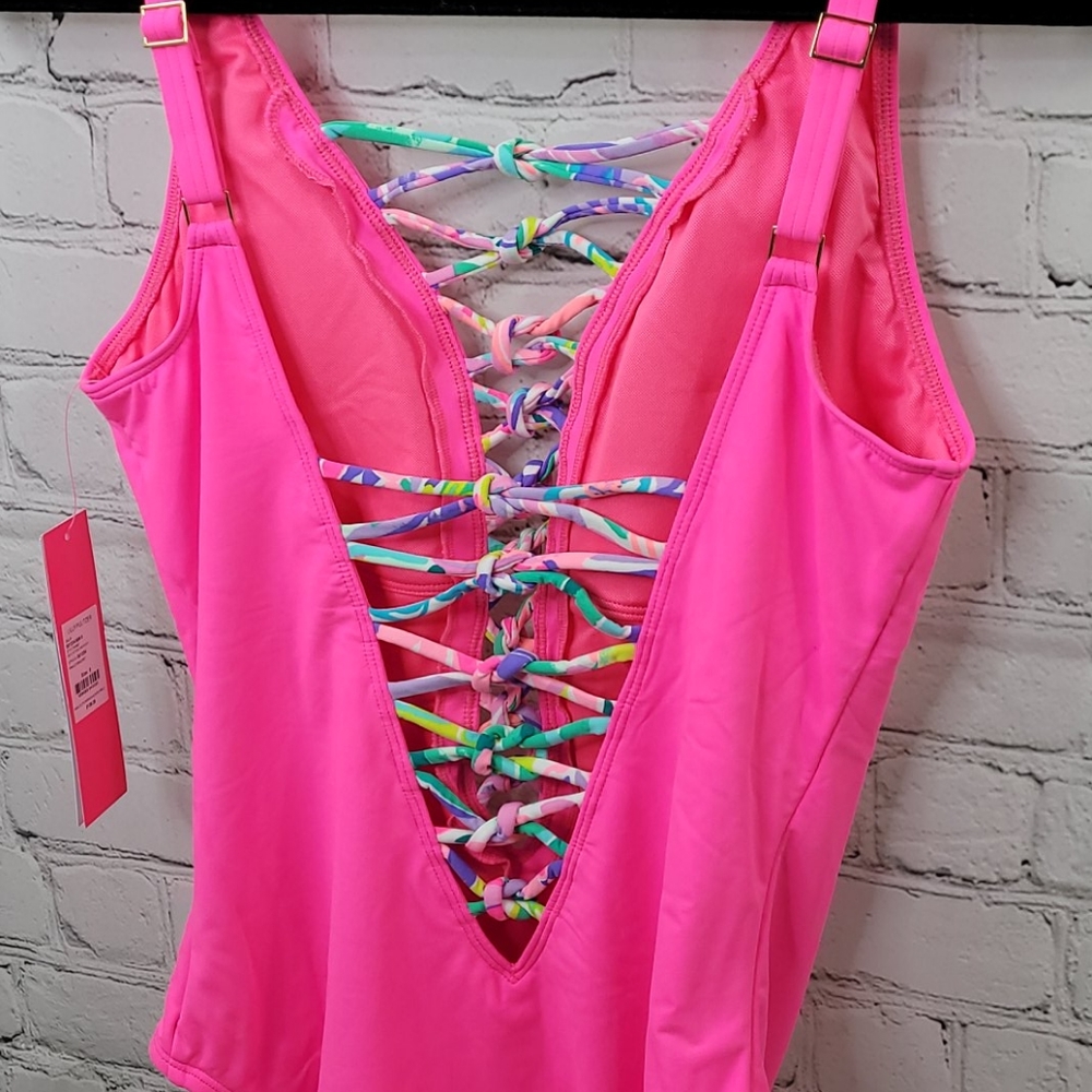 NWT Lilly pulitzer isle lattice one piece - Picture 3 of 7